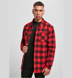 Снимка на Padded flannel shirt black/red