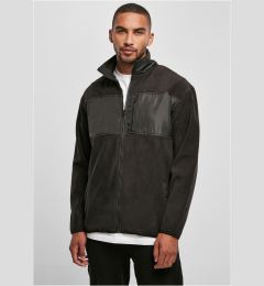 Снимка на Patched microfleece jacket black