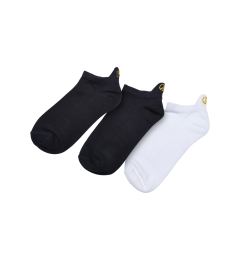 Снимка на Peace Fancy Edge No Show Socks 3-Pack White/Black