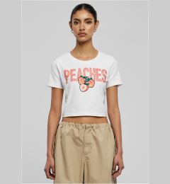 Снимка на Peaches Cropped Tee White