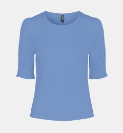 Снимка на Pieces Tenley Blue T-Shirt - Women