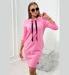 Снимка на Pink dress with a tie at the neck