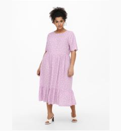 Снимка на Pink Floral Dress ONLY CARMAKOMA Megan - Women