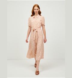 Снимка на Pink Floral Shirt Midi Dress Pieces Miller - Women's