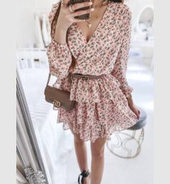 Снимка на Pink mini dress with small flowers La Perla