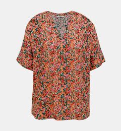 Снимка на Pink-orange floral loose blouse ONLY Nova - Women