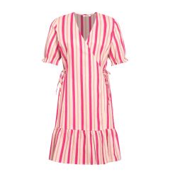 Снимка на Pink Striped Wrap Linen Dress ORSAY - Women