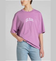 Снимка на Pink women's oversize T-shirt Lee - Women's