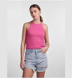 Снимка на Pink Women's Ribbed Basic Tank Top Pieces Tina - Women