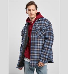 Снимка на Plaid quilted shirt jacket light blue/navy blue