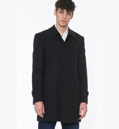 Снимка на PLT7226 DEWBERRY BATTAL COAT-PATTERNED BLACK