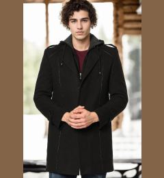 Снимка на PLT8334 DEWBERRY MEN'S COAT-BLACK-2