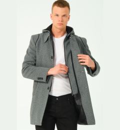 Снимка на PLT8335 DEWBERRY MEN'S COAT-DARK GREY-2