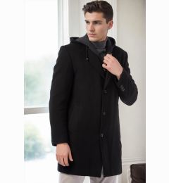 Снимка на PLT8376 DEWBERRY MEN'S COAT-BLACK-2