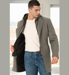 Снимка на PLT8376 DEWBERRY MEN'S COAT-DARK GREY-2