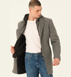 Снимка на PLT8376 DEWBERRY MEN'S COAT-DARK GREY
