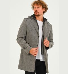 Снимка на PLT8401 DEWBERRY MEN'S COAT-DIAGONAL GREY