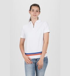 Снимка на Polo Shirt - TOMMY HILFIGER CHRISTINE STR PQ POLO SS white