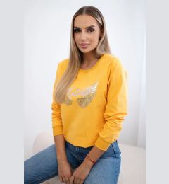 Снимка на Printed Mustard Sweatshirt