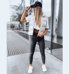 Снимка на Prążkowane legginsy damskie JUST szare Dstreet