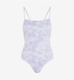 Снимка на Purple and White Patterned One-Piece Swimsuit Pieces Vilma - Women