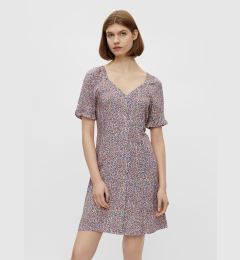 Снимка на Purple Floral Dress with Ties Pieces Timberly - Women
