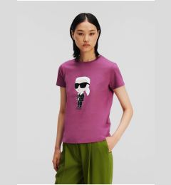 Снимка на Purple women's T-shirt KARL LAGERFELD - Women
