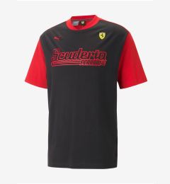Снимка на Red and black men's T-shirt Puma Ferrari Race Statement - Men