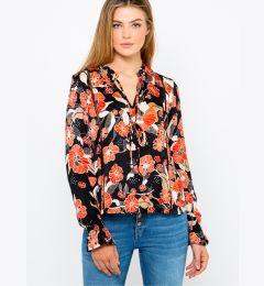 Снимка на Red-black floral blouse CAMAIEU - Ladies