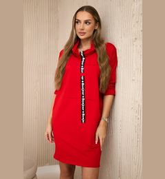 Снимка на Red dress with tie