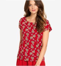 Снимка на Red floral T-shirt Tranquillo - Women's