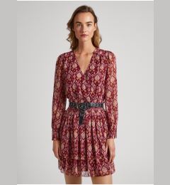 Снимка на Red women's patterned dress Pepe Jeans Gala - Women's