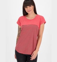 Снимка на Red women's striped T-shirt Alife and Kickin - Women