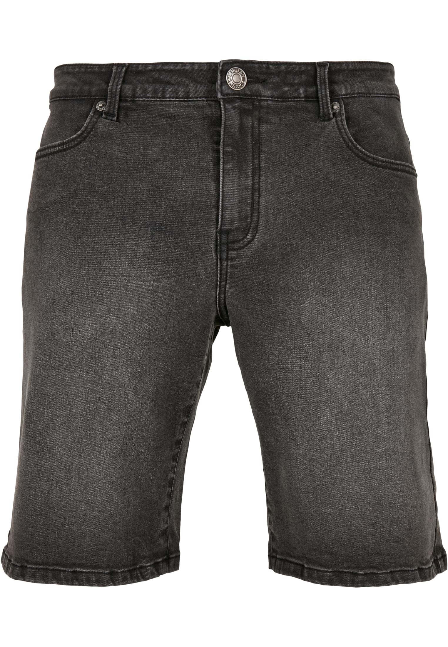 Снимка на Relaxed Fit denim shorts in genuine black washed