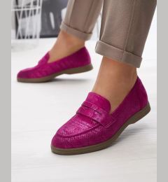 Снимка на Resti Fuchsia openwork women's moccasins with shiny finish Idesa - Footwear