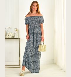 Снимка на Resti Navy blue floral women's maxi dress - Clothing