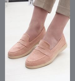 Снимка на Resti Women's eco-suede moccasins in pink Daffer- Footwear