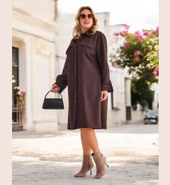 Снимка на Resti Women's fabric dress with buttons PLUS SIZE