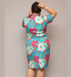 Снимка на Resti Women's floral fabric dress PLUS SIZE