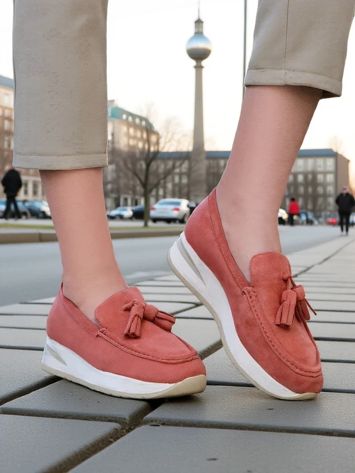 Снимка на Resti Women's moccasins on a low wedge Fethole