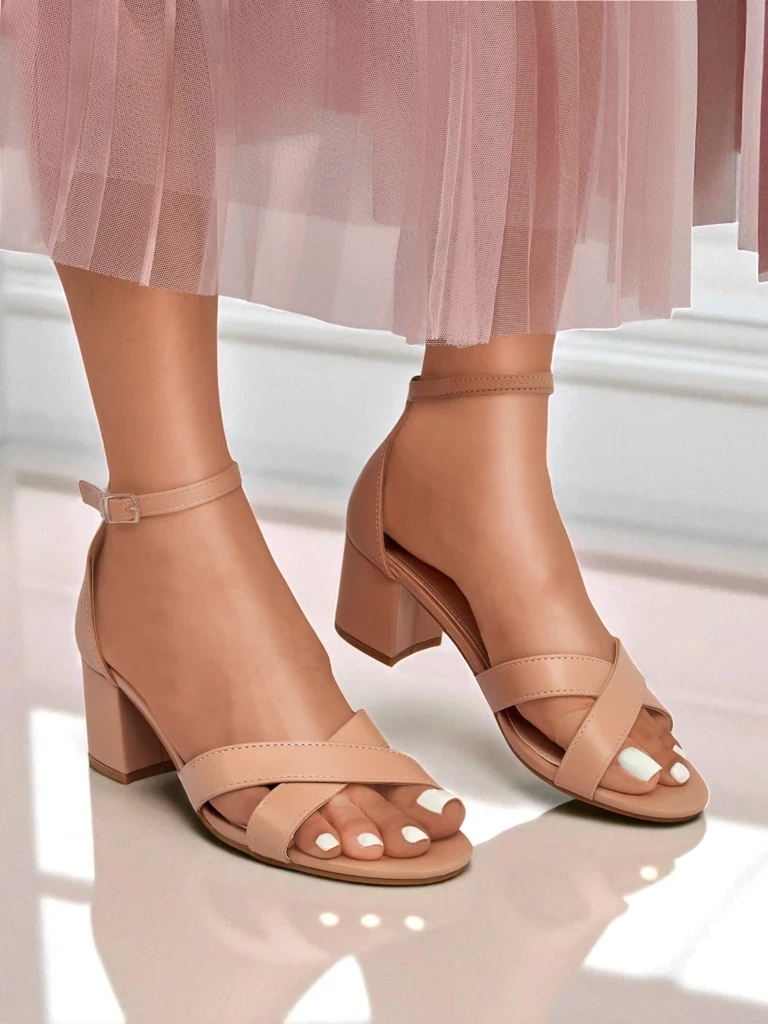 Снимка на Resti Women's sandals with a low block heel Eleganza Strap