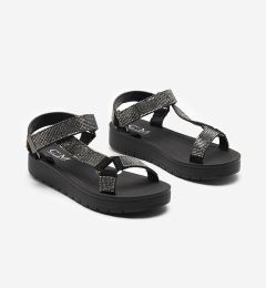Снимка на Resti Women's sandals with zircons in black Qroc- Footwear
