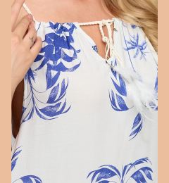 Снимка на Resti Women's white summer dress with a floral motif - Clothing