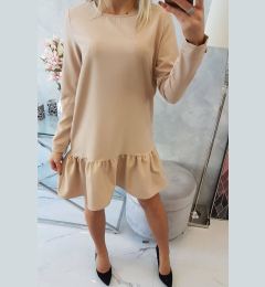 Снимка на Ruffle dress in dark powder pink