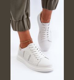 Снимка на S. BARSKI Бели дамски кожени кецове S.Barski LR760