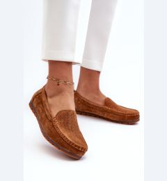 Снимка на S. BARSKI Дамски Велурени Мокасини Camel S.Barski LR755