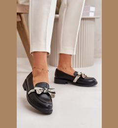 Снимка на S. BARSKI Кожени дамски мокасини черни S.Barski HY42-330