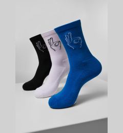 Снимка на Salty Socks 3-Pack Black/White/Blue