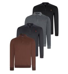 Снимка на SET OF FOUR V4007 DEWBERRY MEN'S SWEATSHIRT-BLACK-NAVY-ANTHRACITE-BROWN