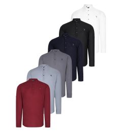 Снимка на SET OF SIX G783 DEWBERRY JUDGE COLLAR SHIRT-BLACK-NAVY-ANTHRACITE-GRAY-BURGUNDY-KHAKI